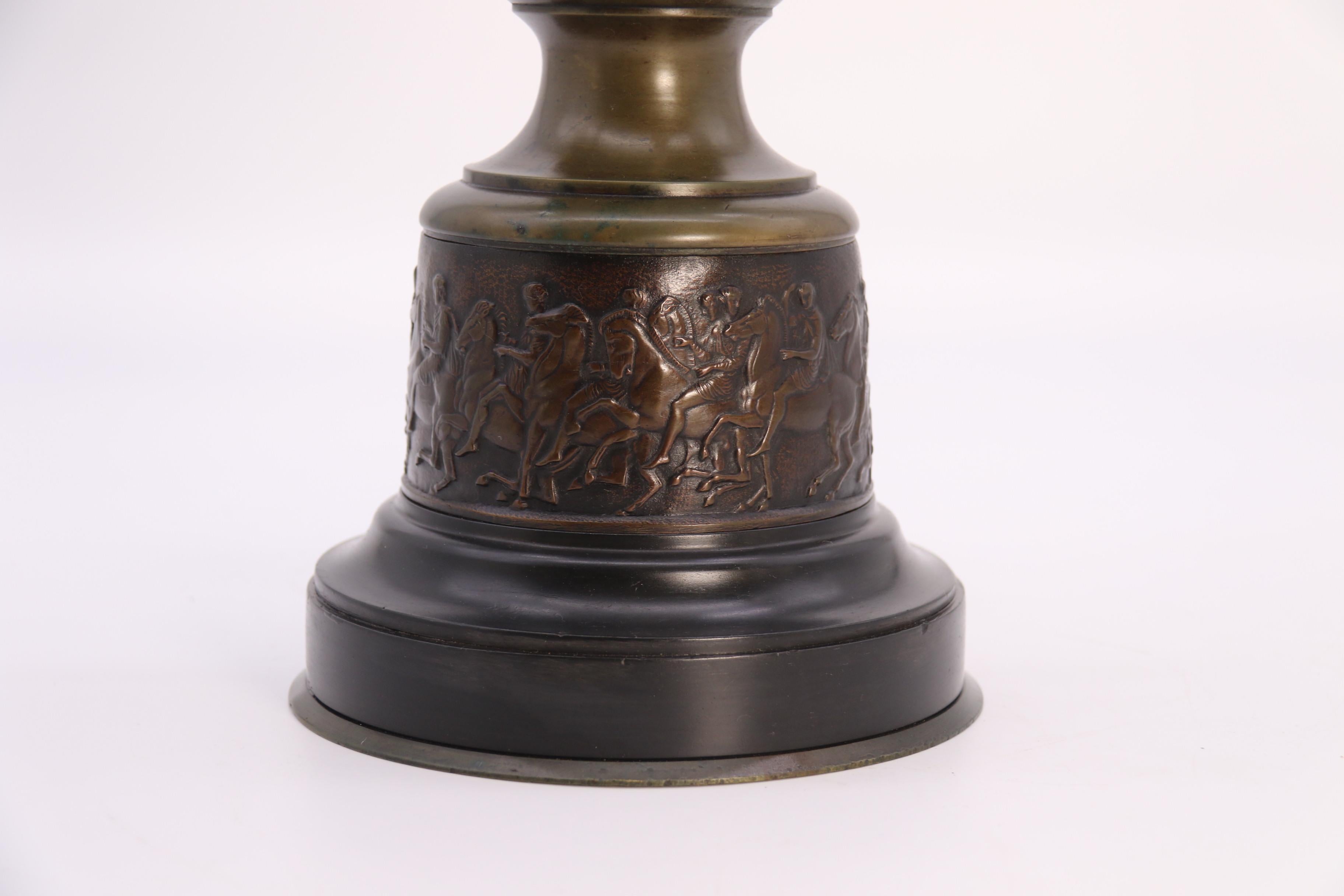 19th century bronze bust of the Greek Goddess Diana the Huntress, circa 1860 For Sale 8