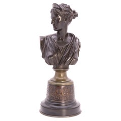19th century bronze bust of Aphrodite the Greek Goddess of Love, Venus de Medici