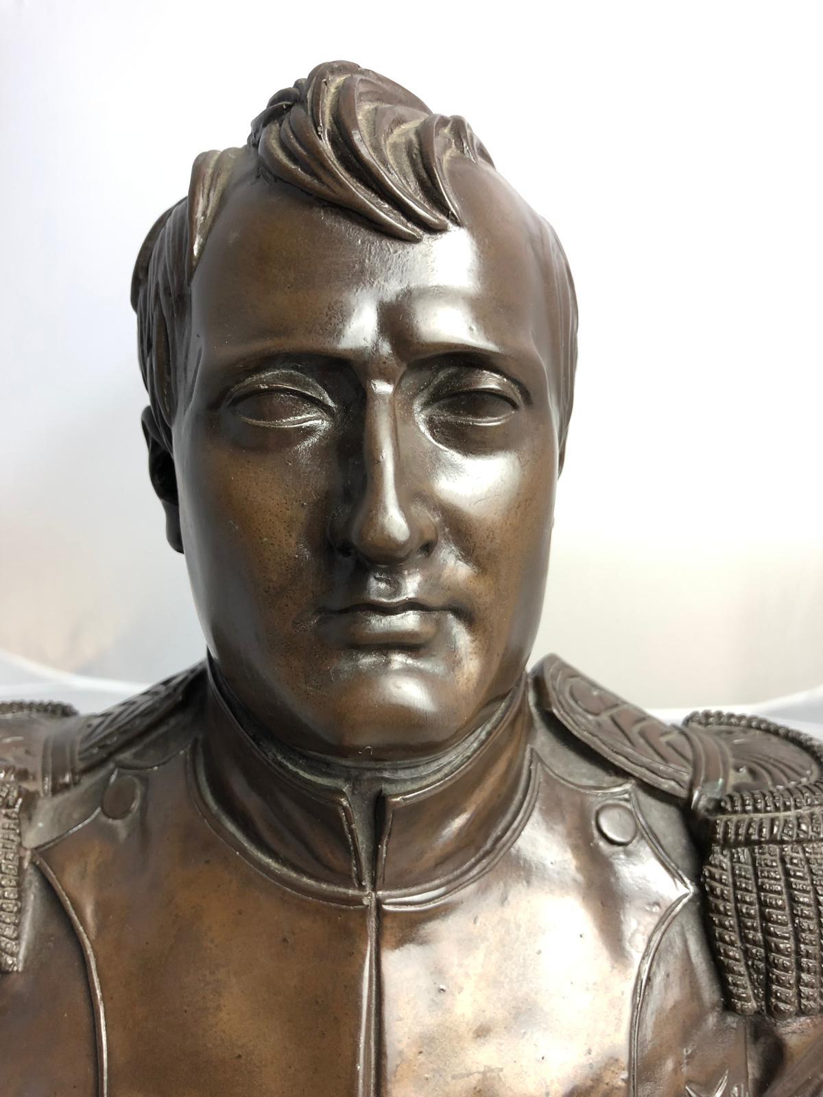 19th Century Bronze Bust of Duke of Wellington, signed Damitie For Sale 2