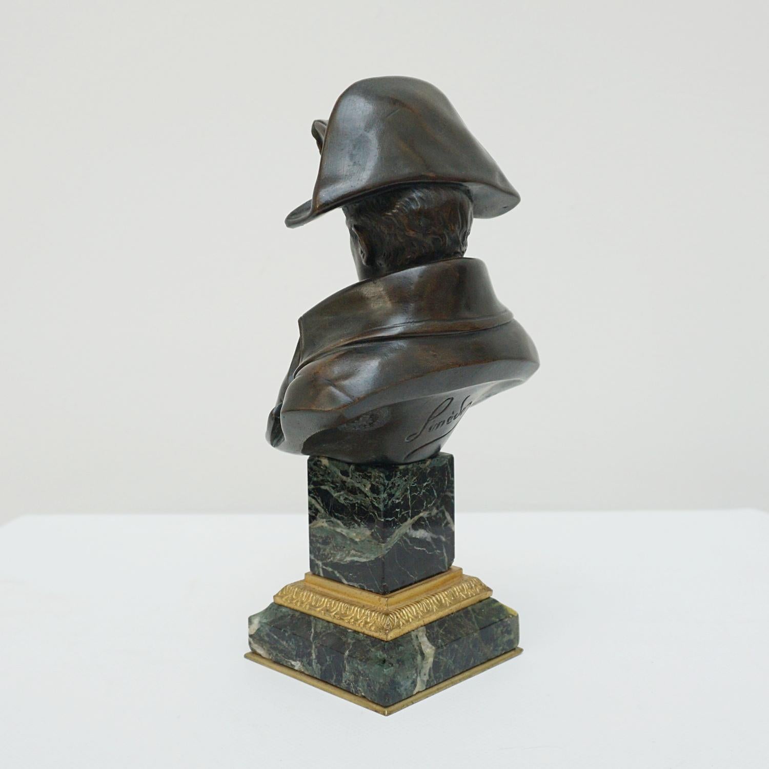 19th Century Bronze Bust of Napoleon Bonaparte by Emile Pinédo '1840 -1916 In Good Condition In Forest Row, East Sussex