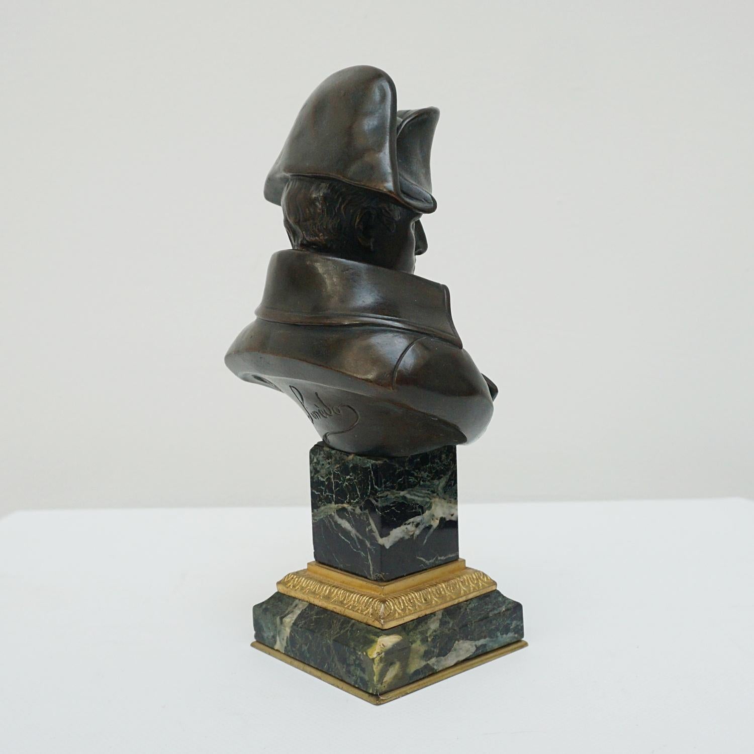 Bronze Buste en bronze de Napoléon Bonaparte du 19ème siècle par Emile Pinédo '1840 -1916