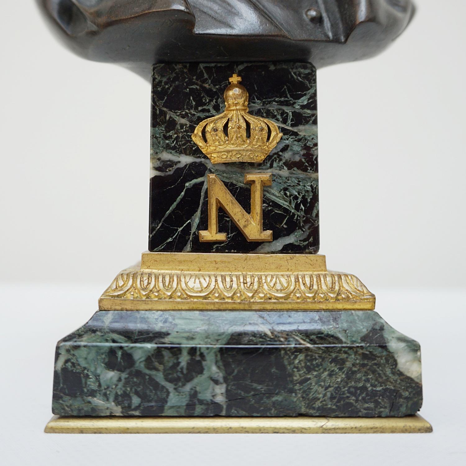 19th Century Bronze Bust of Napoleon Bonaparte by Emile Pinédo '1840 -1916 3
