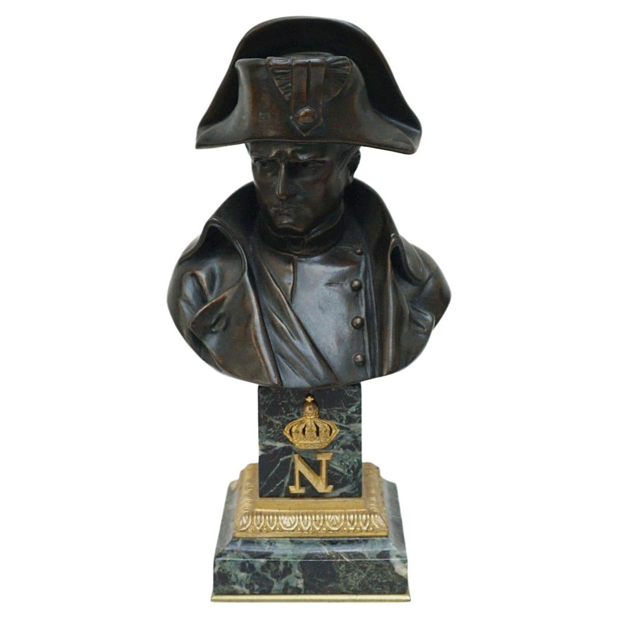 Buste en bronze de Napoléon Bonaparte du 19ème siècle par Emile Pinédo '1840 -1916