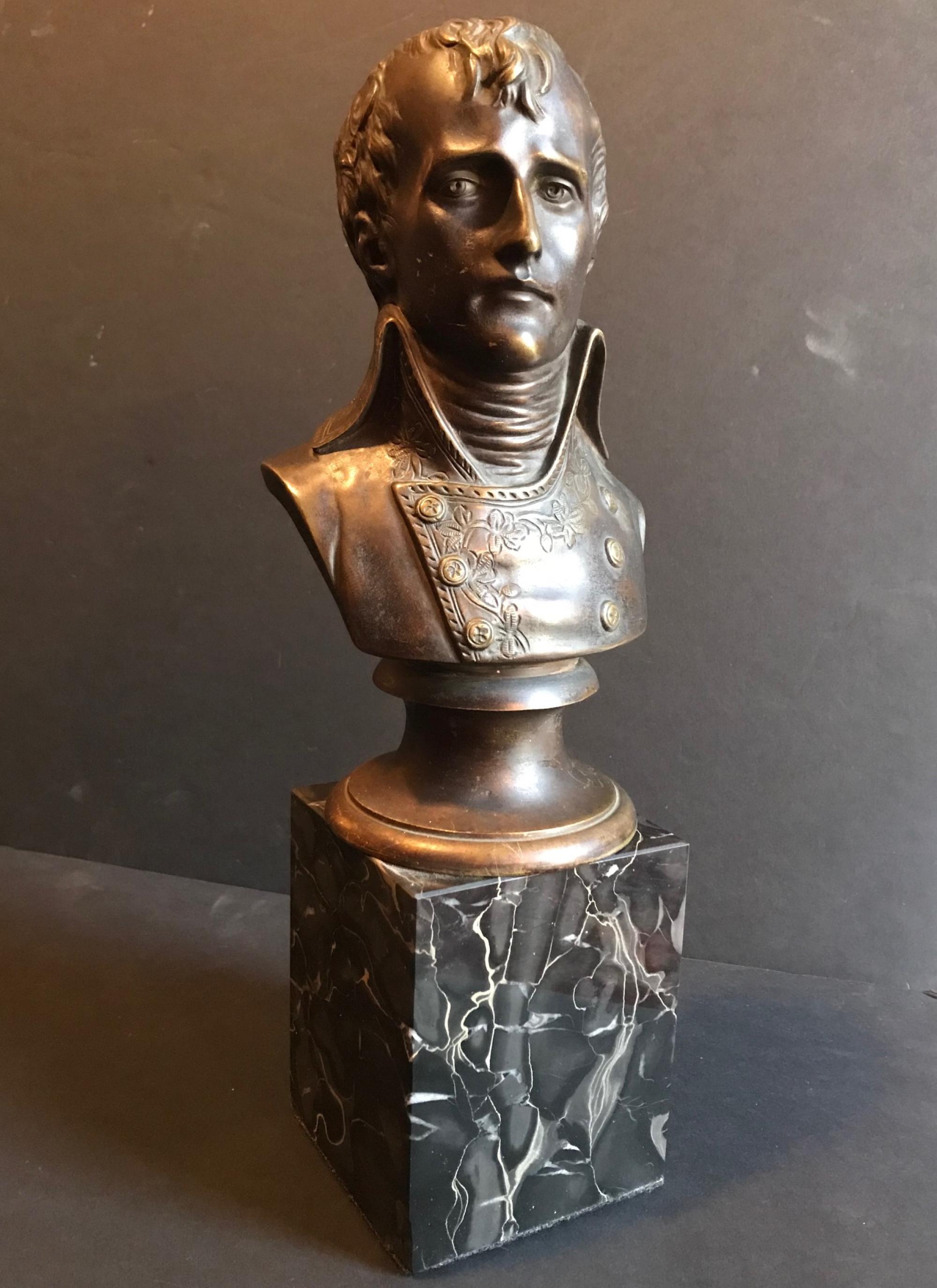 19th Century Bronze Bust of Napoleon I In Good Condition In Vero Beach, FL