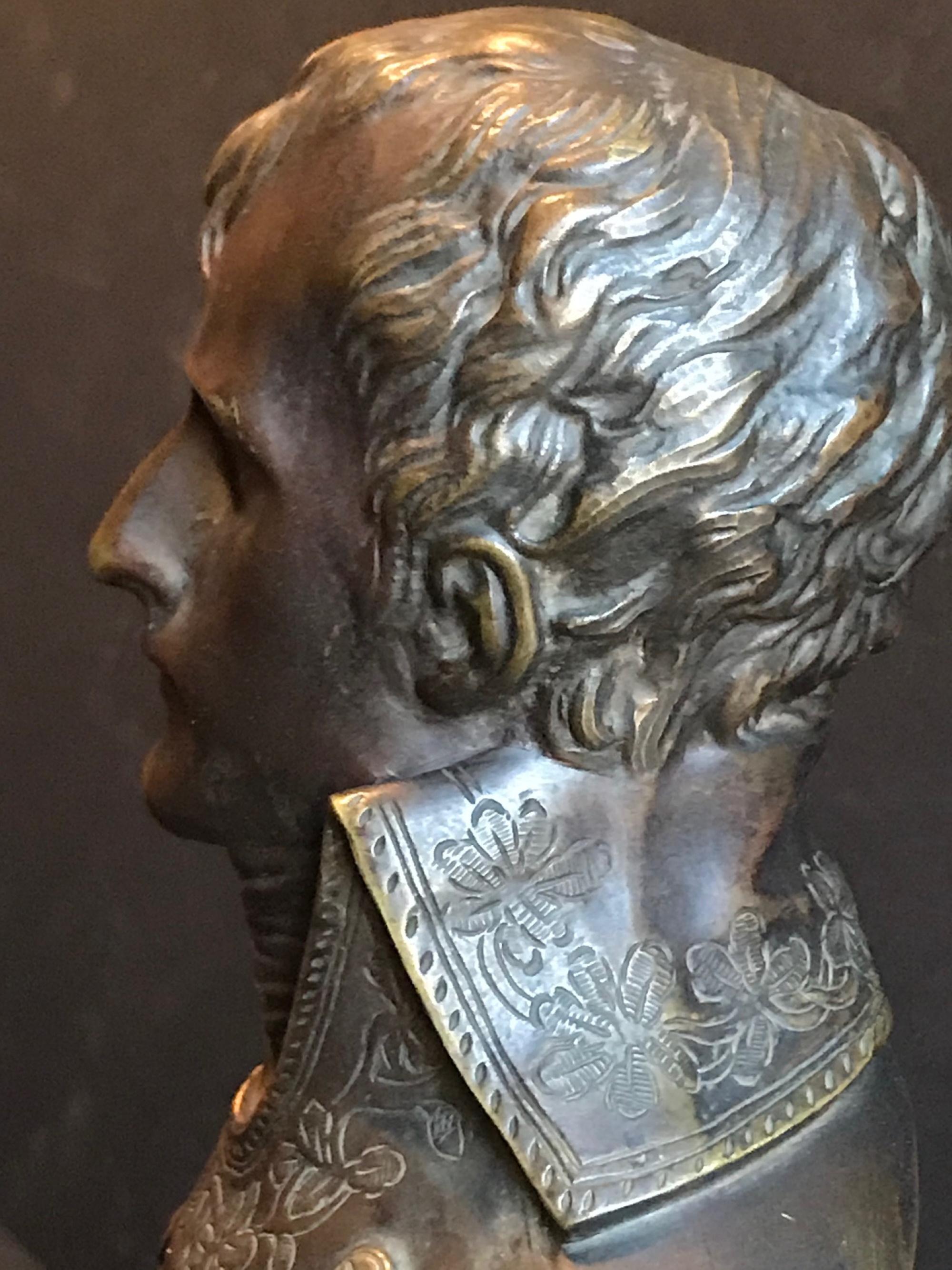 19th Century Bronze Bust of Napoleon I 2