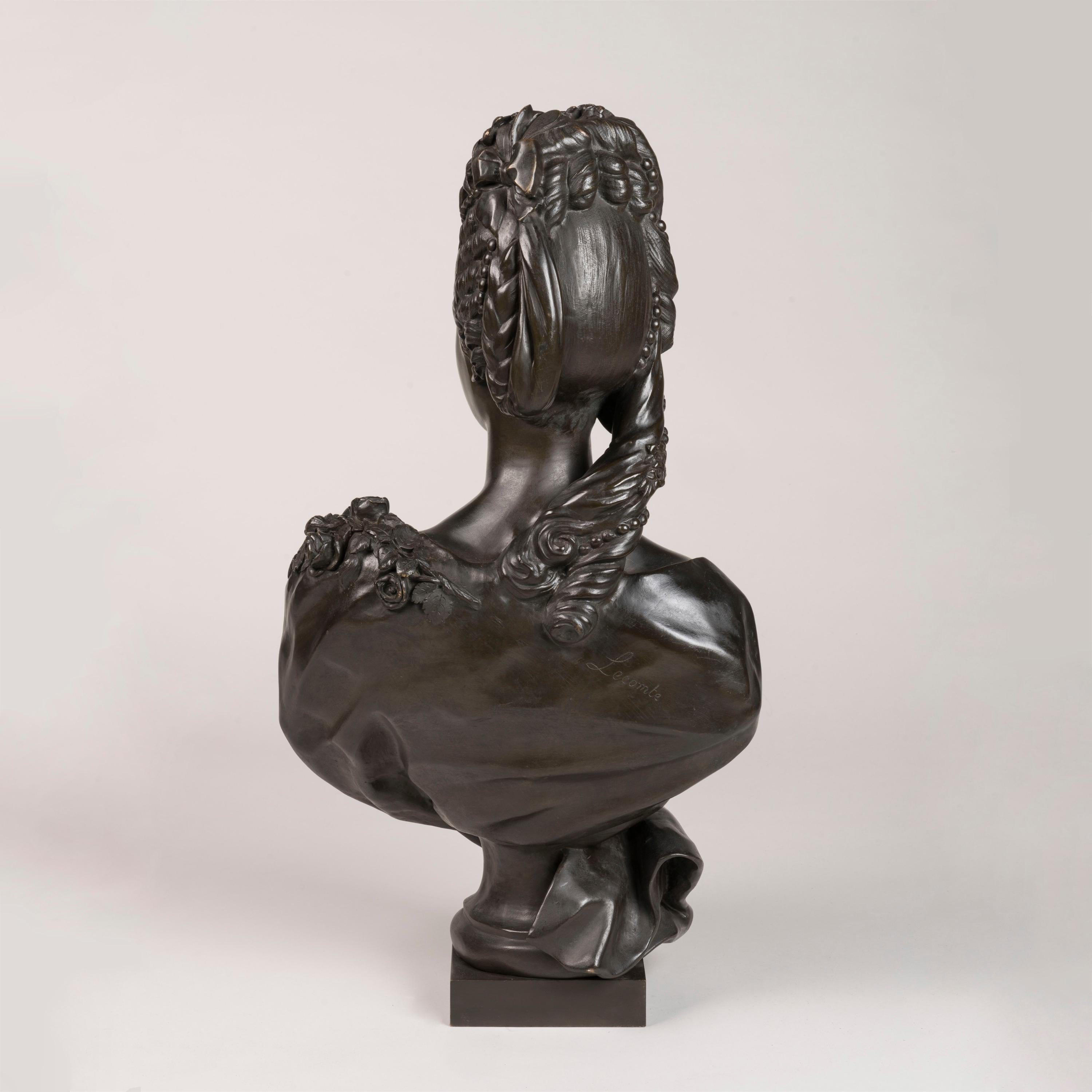 Bronzo Busto in bronzo del XIX secolo della principessa Mari Adélaïde di Francia in vendita