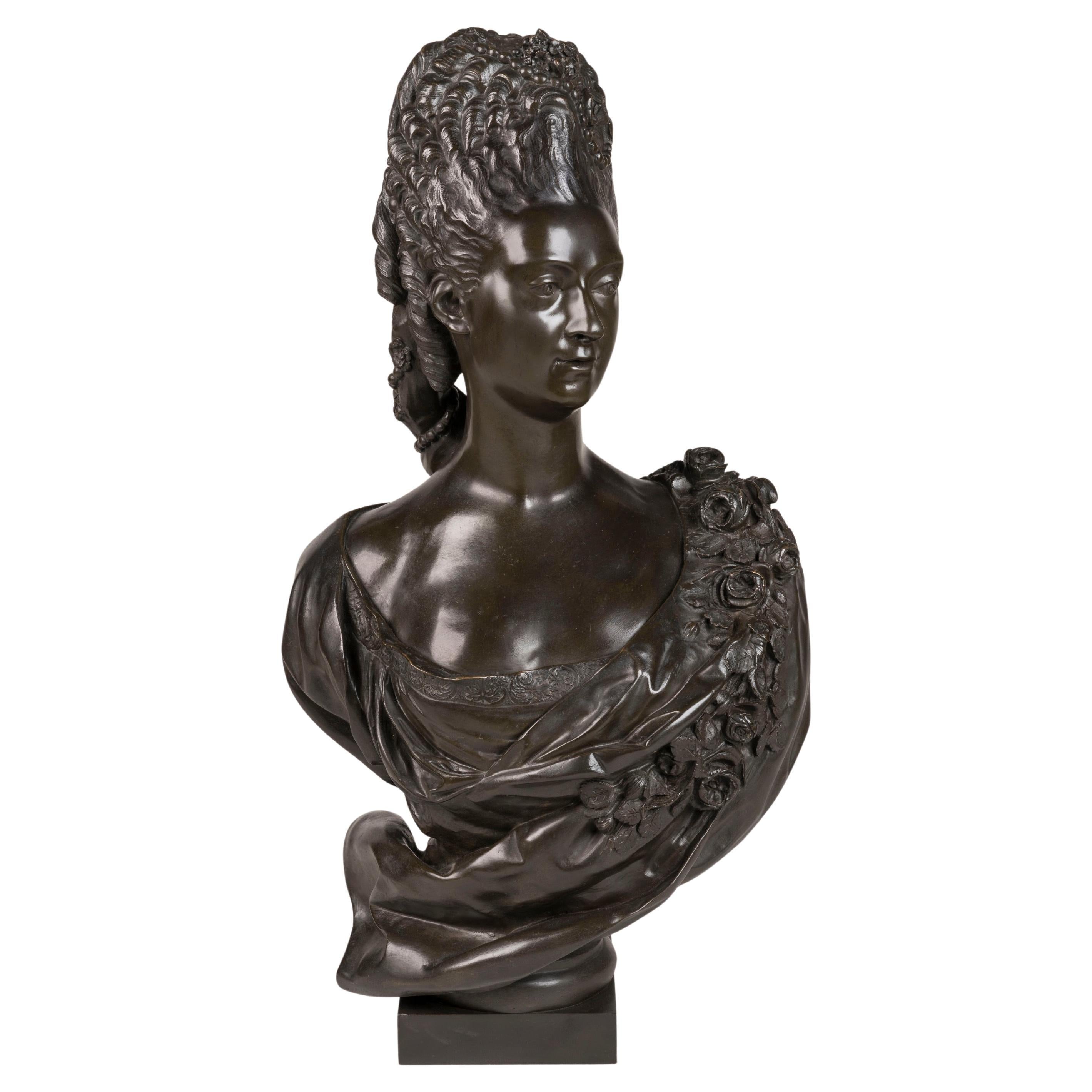 19th Century Bronze Bust of Princess Marie Adélaïde of France