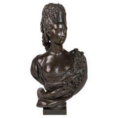 19th Century Bronze Bust of Princess Marie Adélaïde of France