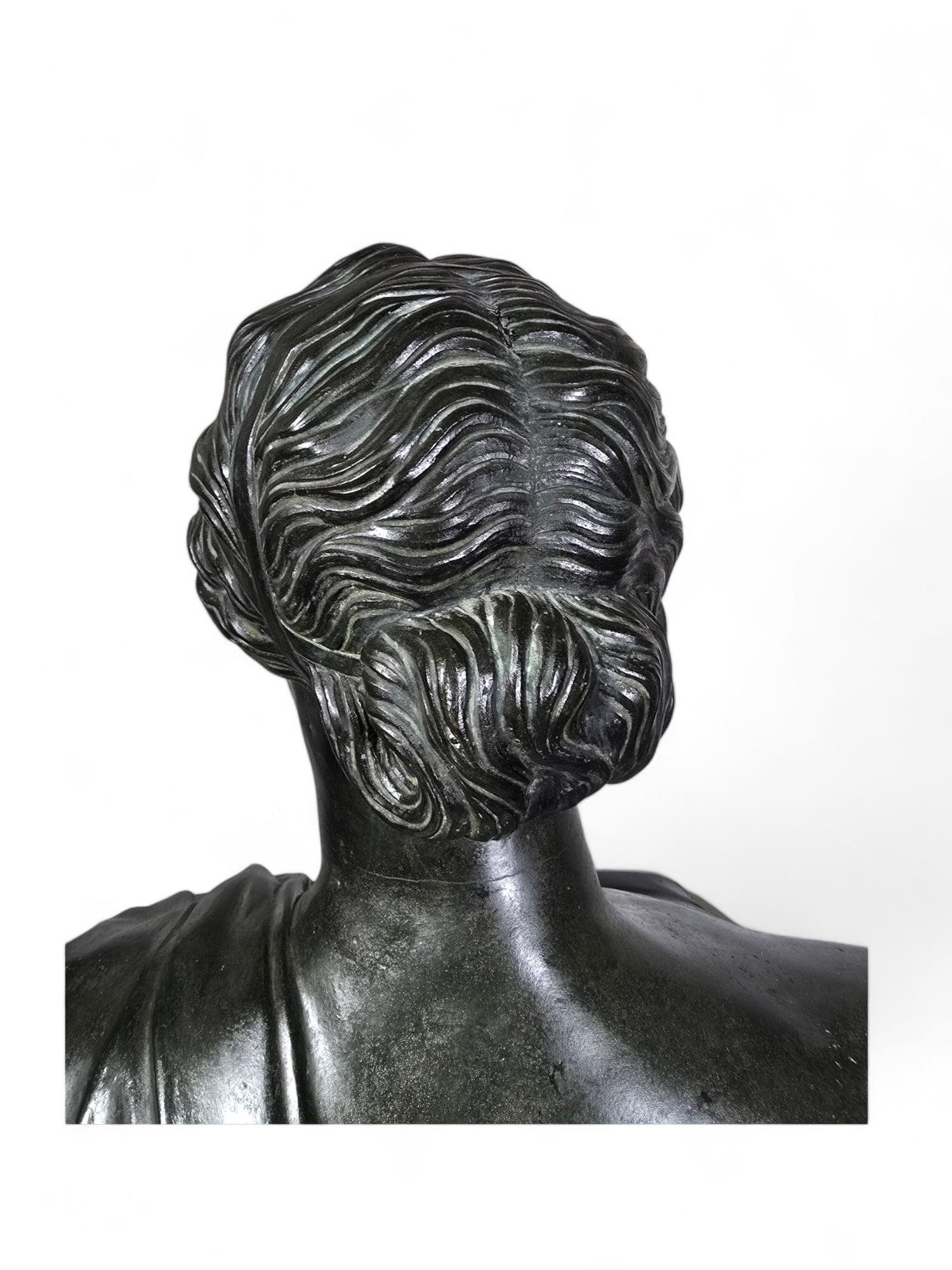 Buste du grec Poetess Sappho du 19e siècle en vente 1