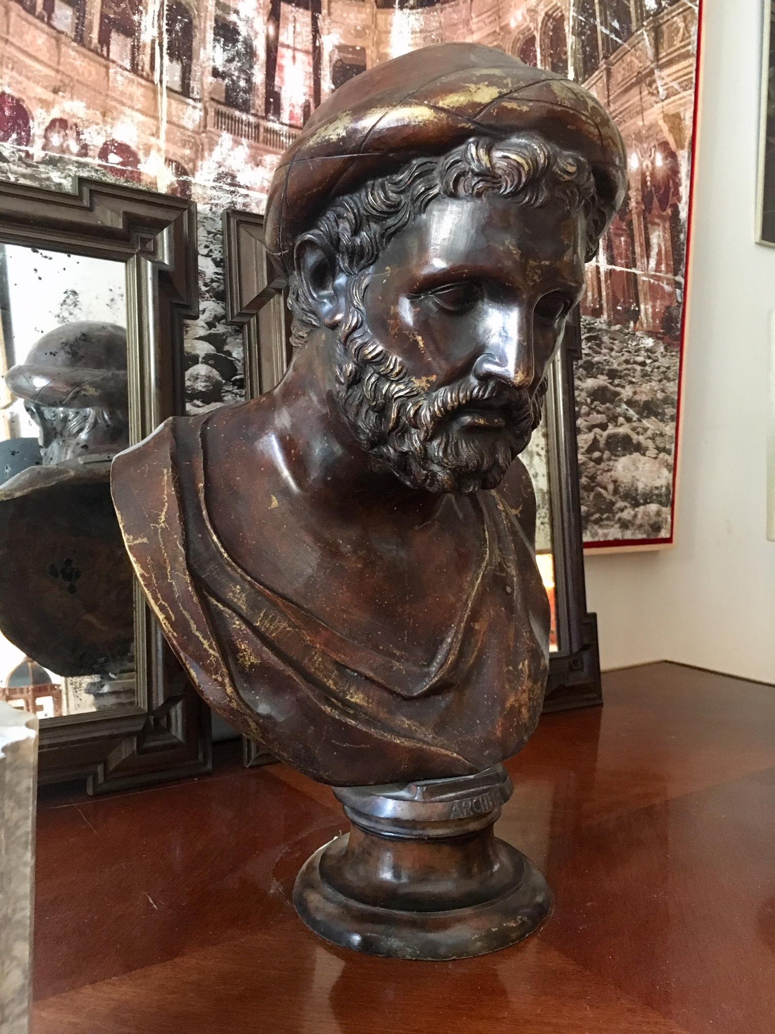 19th Century Bronze Bust Representing Pythagoras by Fonderia Chiurazzi 2