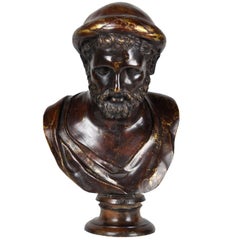 19th Century Bronze Bust Representing Pythagoras by Fonderia Chiurazzi