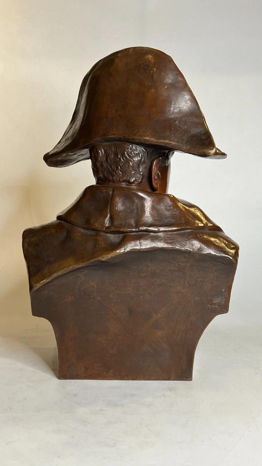 Bronzebüste-Skulptur von Napoleon nach Colombo aus dem 19. Jahrhundert im Angebot 1