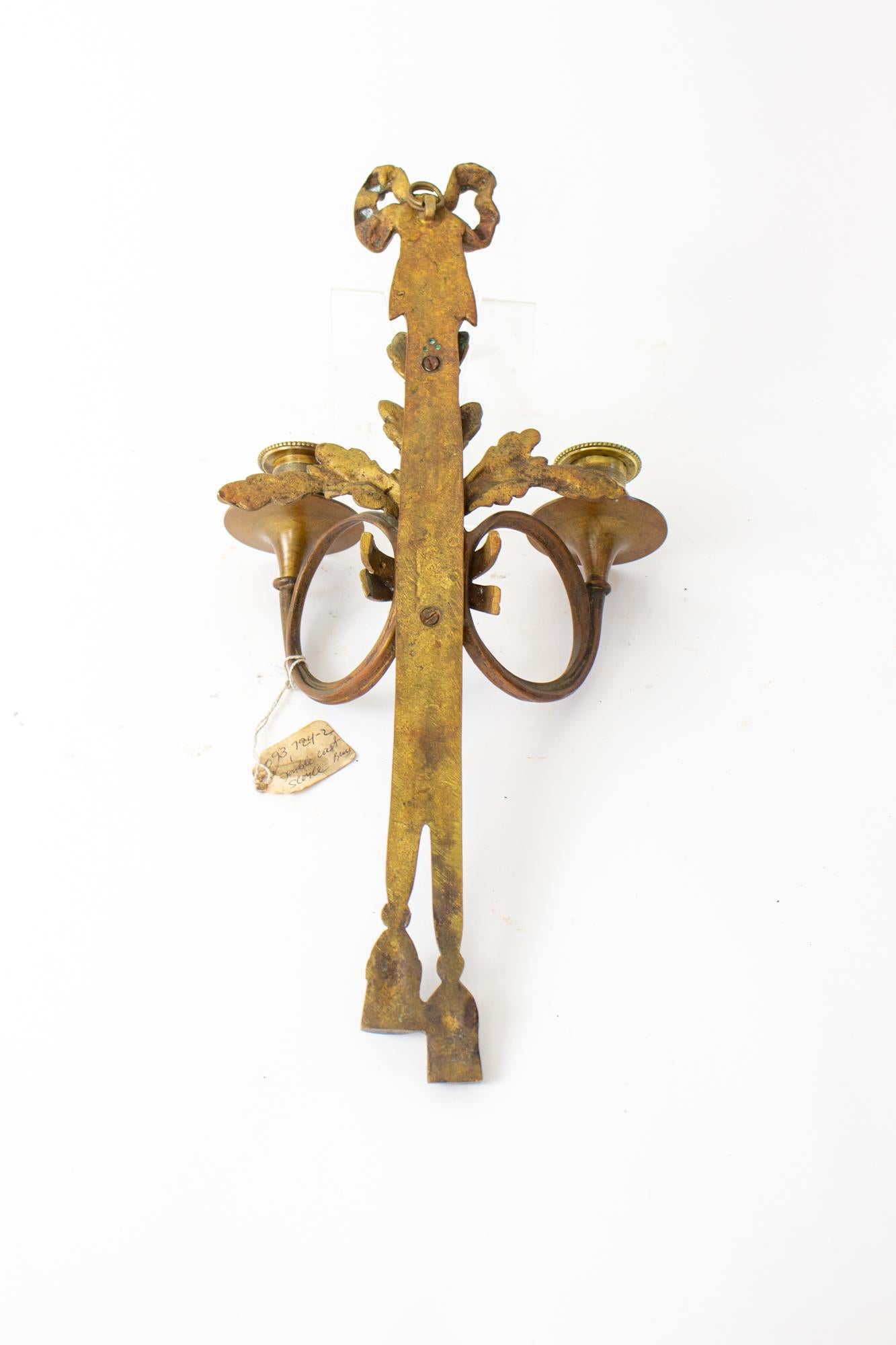 French 19th Century Bronze Candle Sconce For Sale