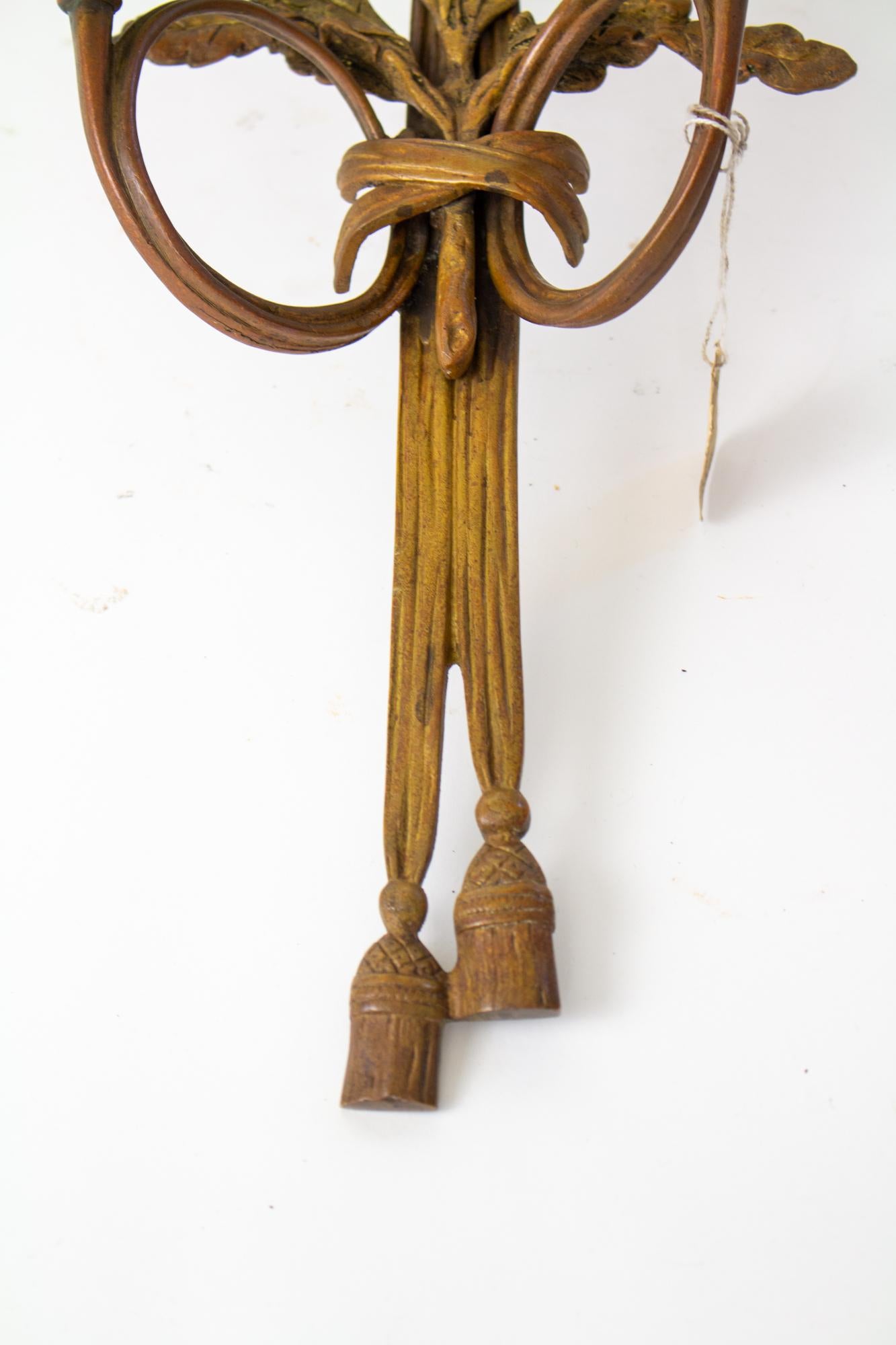 19th Century Bronze Candle Sconce For Sale 2