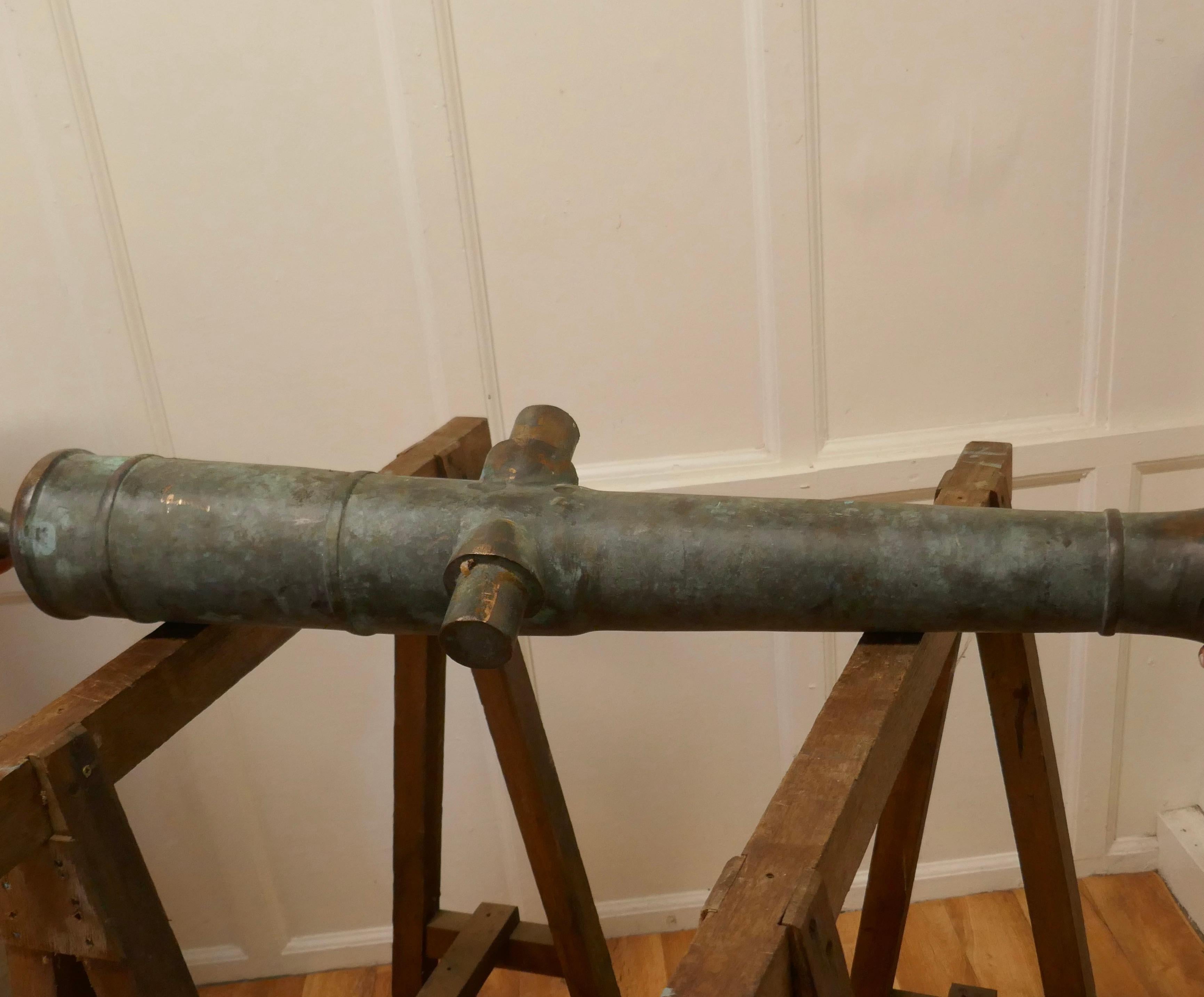 19th Century Bronze Cannon 6