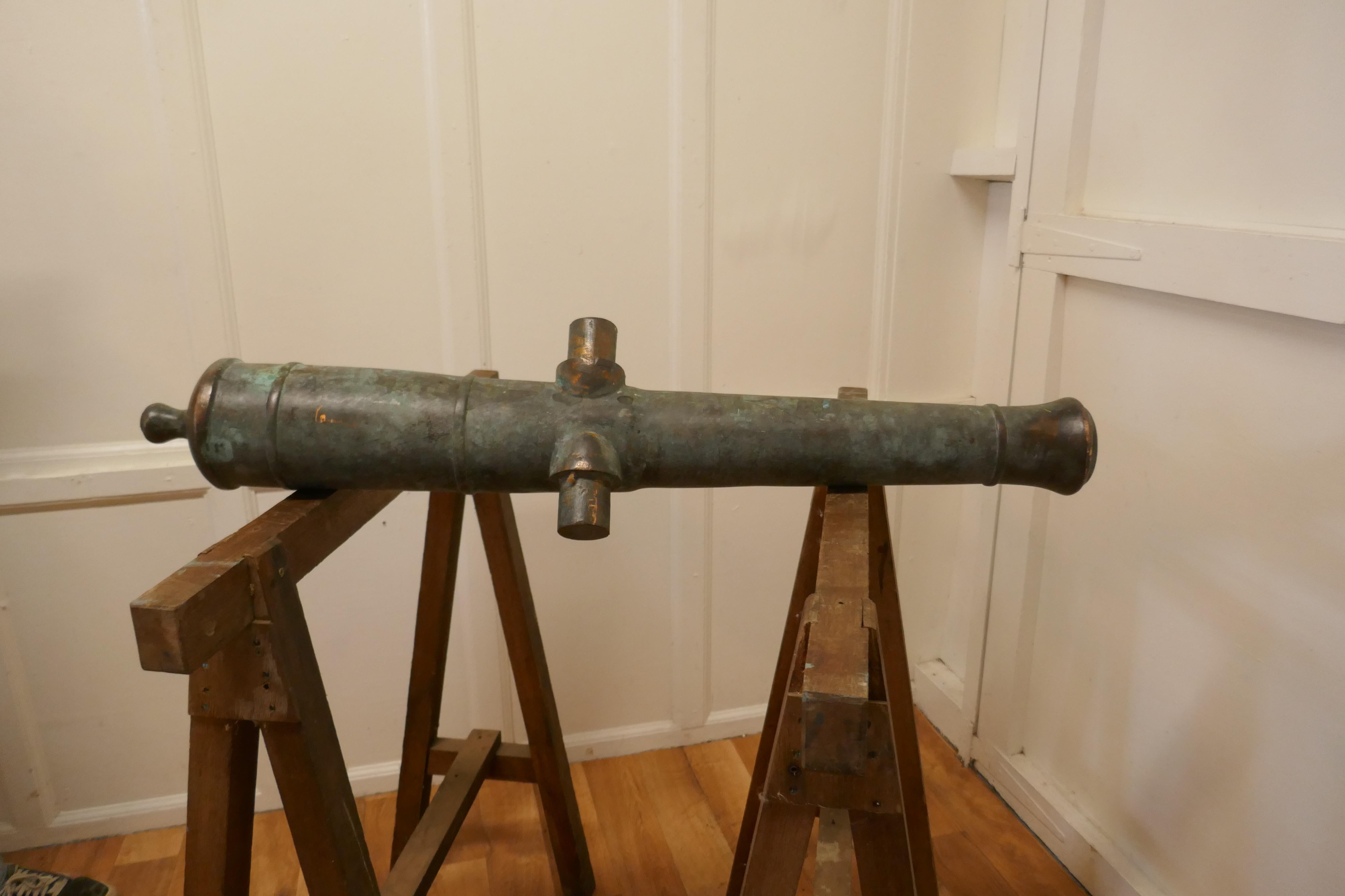 19th Century Bronze Cannon 8