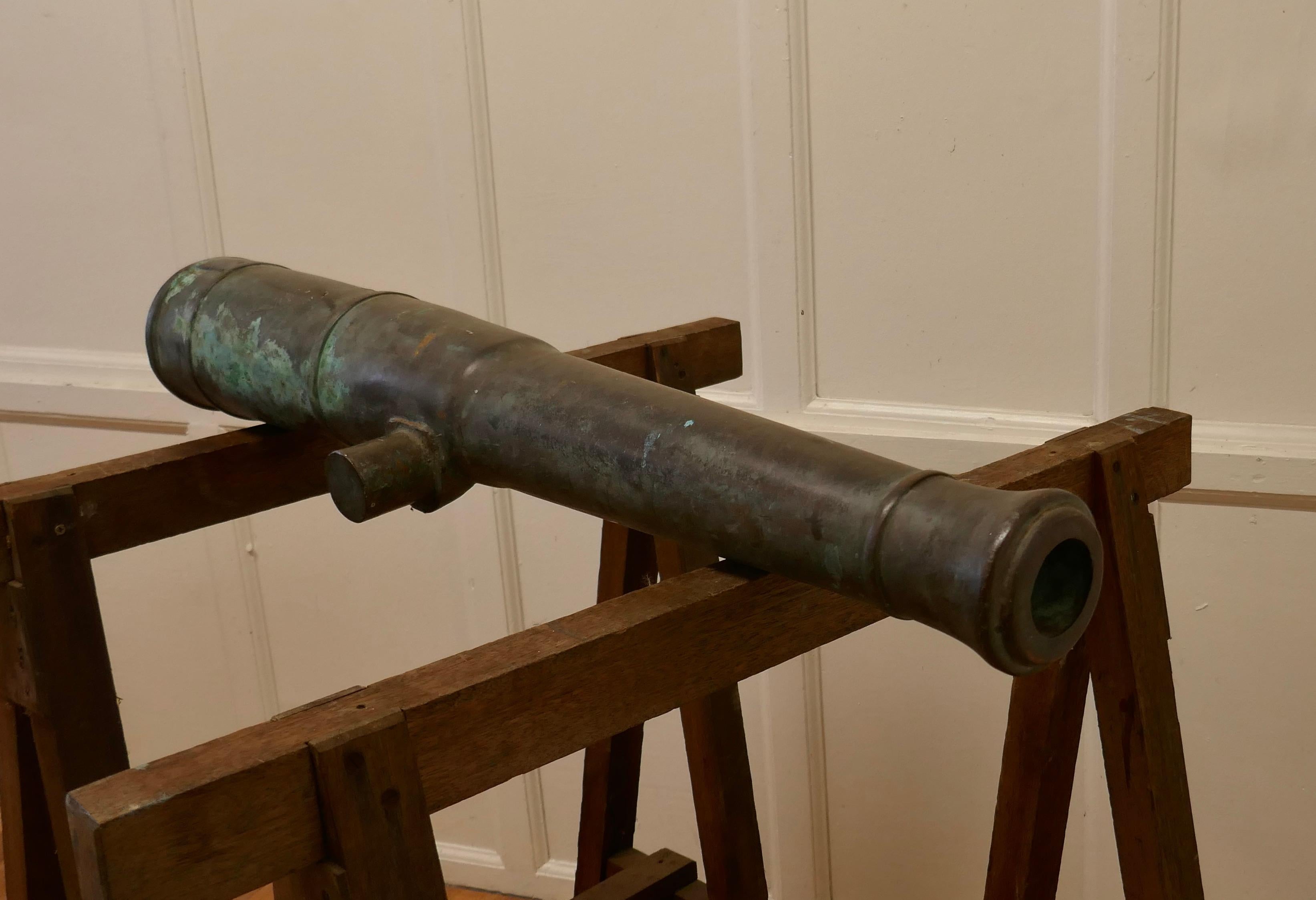 19th Century Bronze Cannon In Good Condition In Chillerton, Isle of Wight