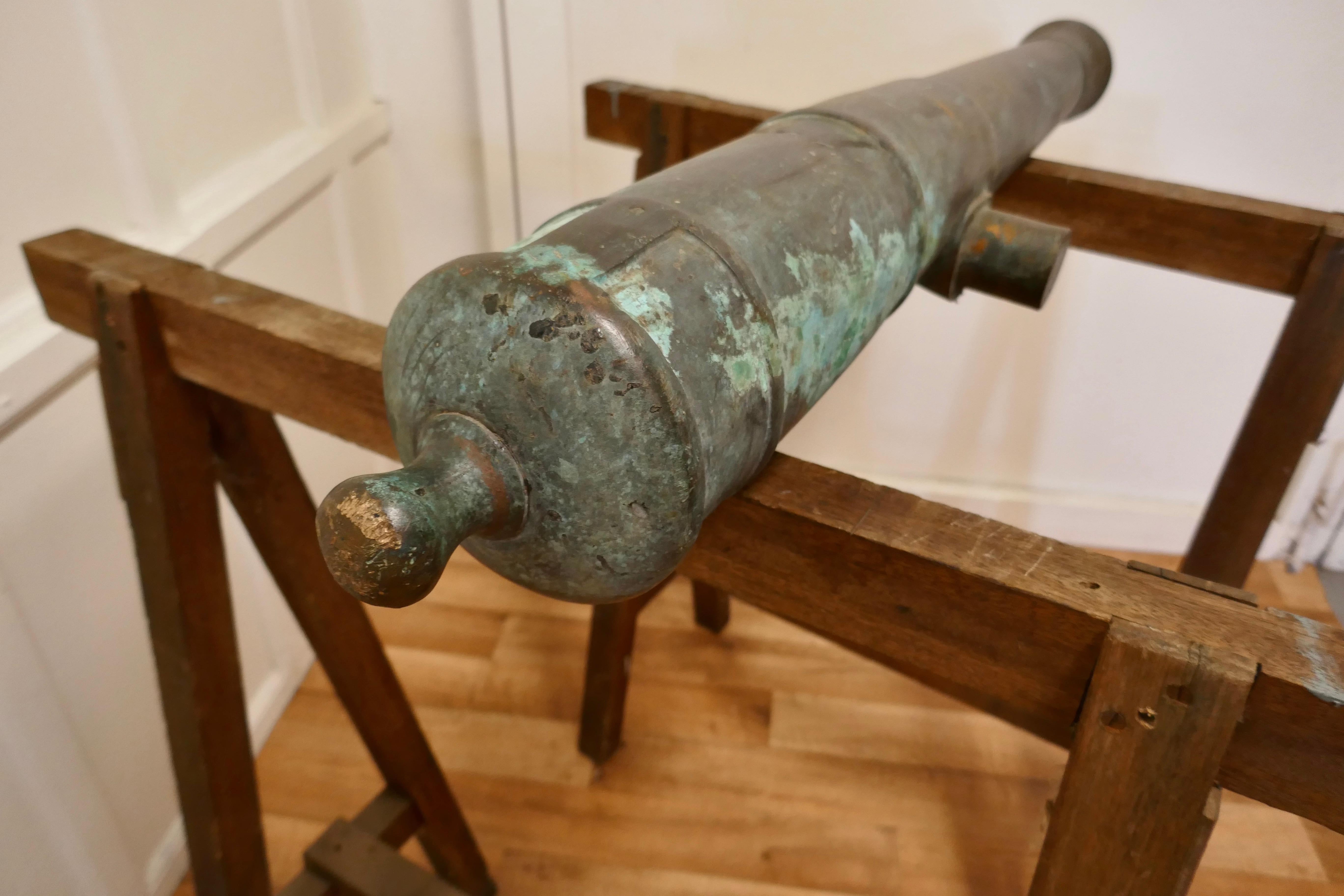 19th Century Bronze Cannon 3