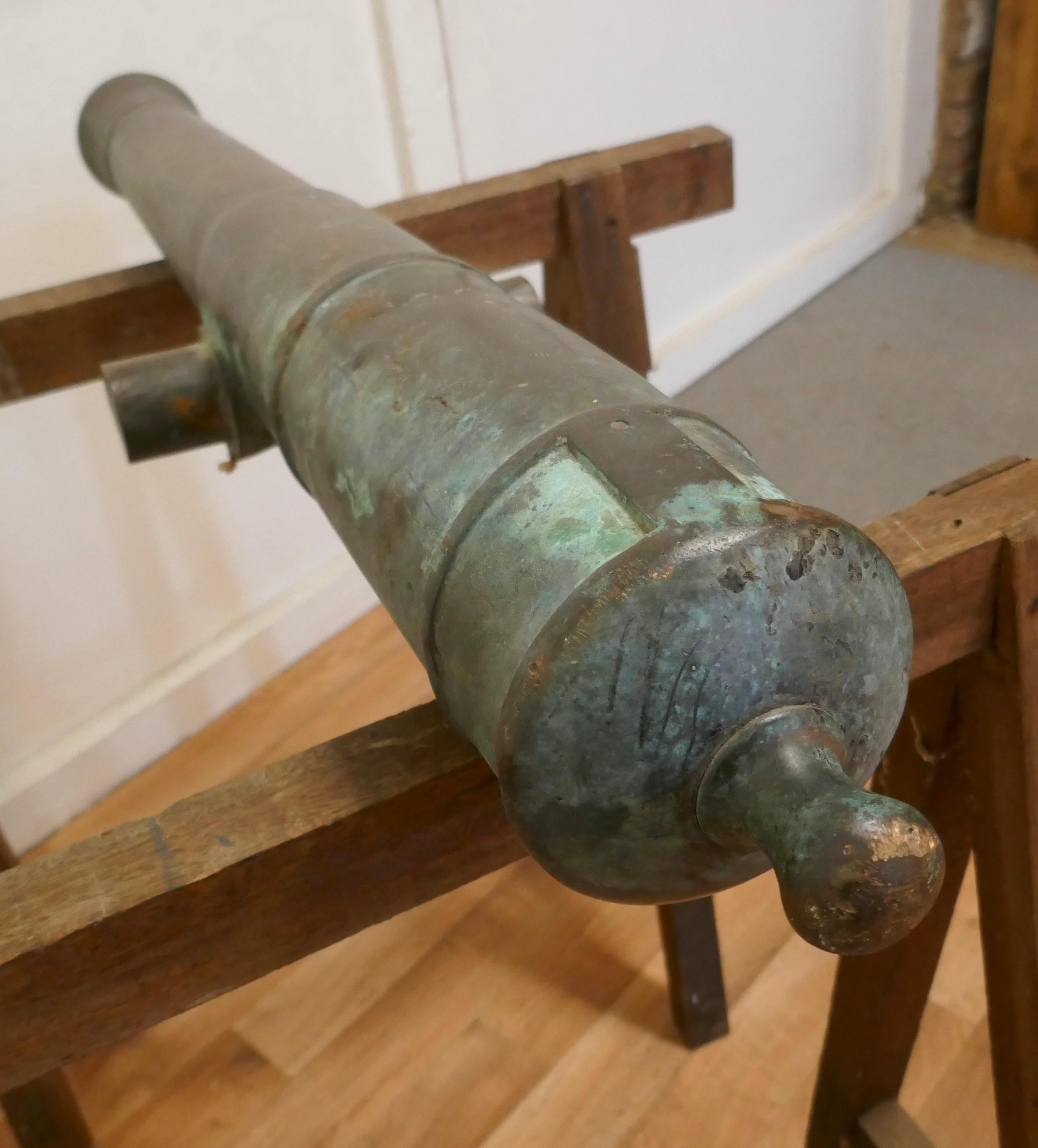 19th Century Bronze Cannon 4
