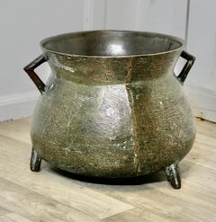 19th Century Bronze Cauldron Cooking Pot  This is a lovely cooking Pot