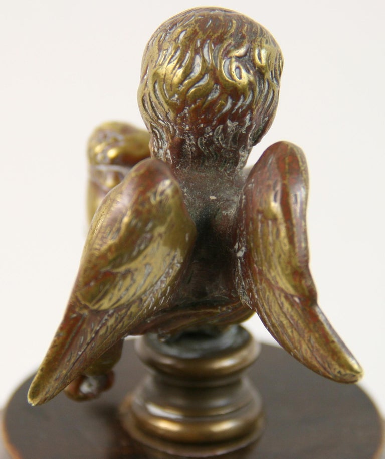 Bronze Cherub Sculpture 19th Century For Sale at 1stDibs