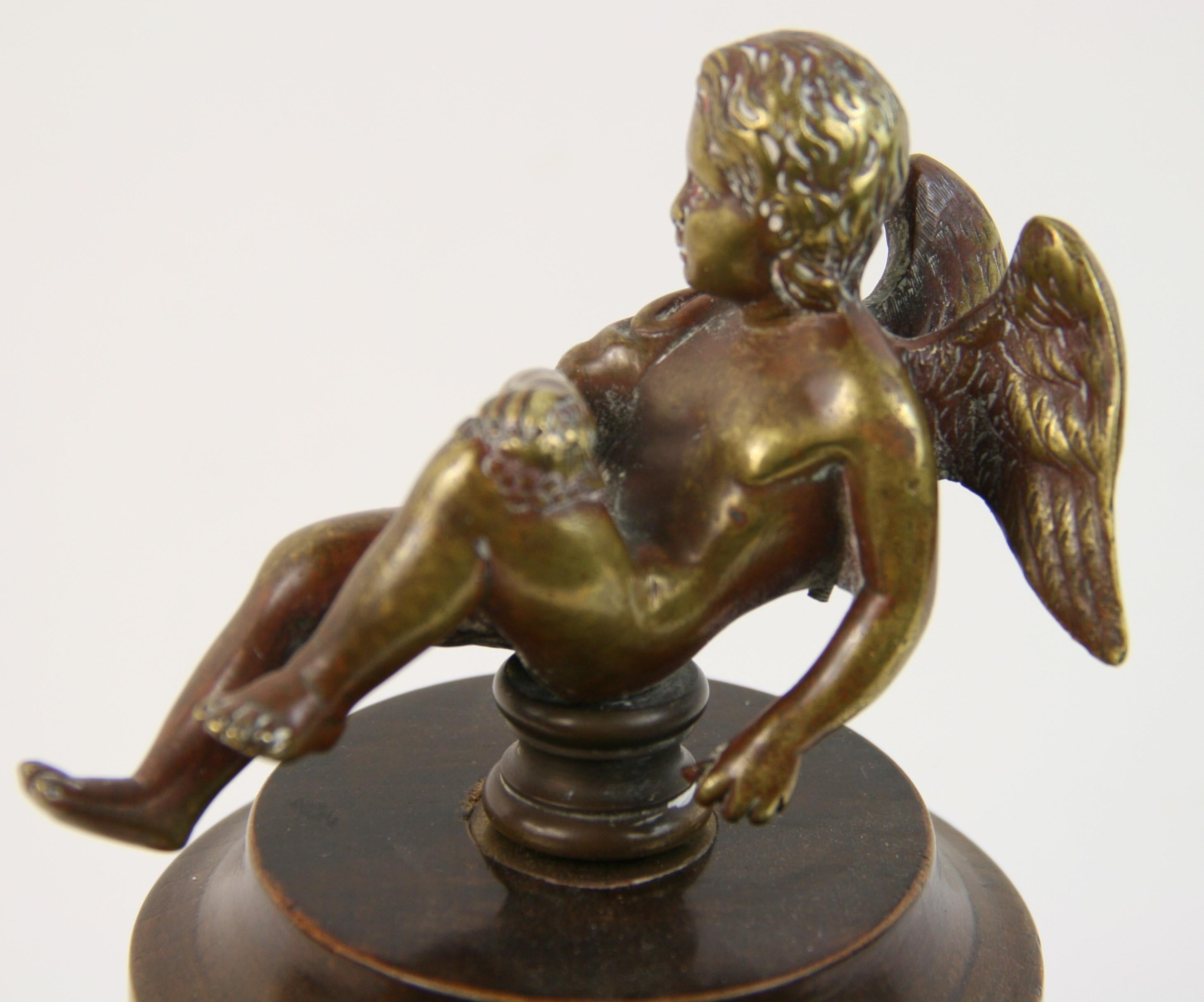  Bronze Cherub Sculpture 19th Century For Sale 1