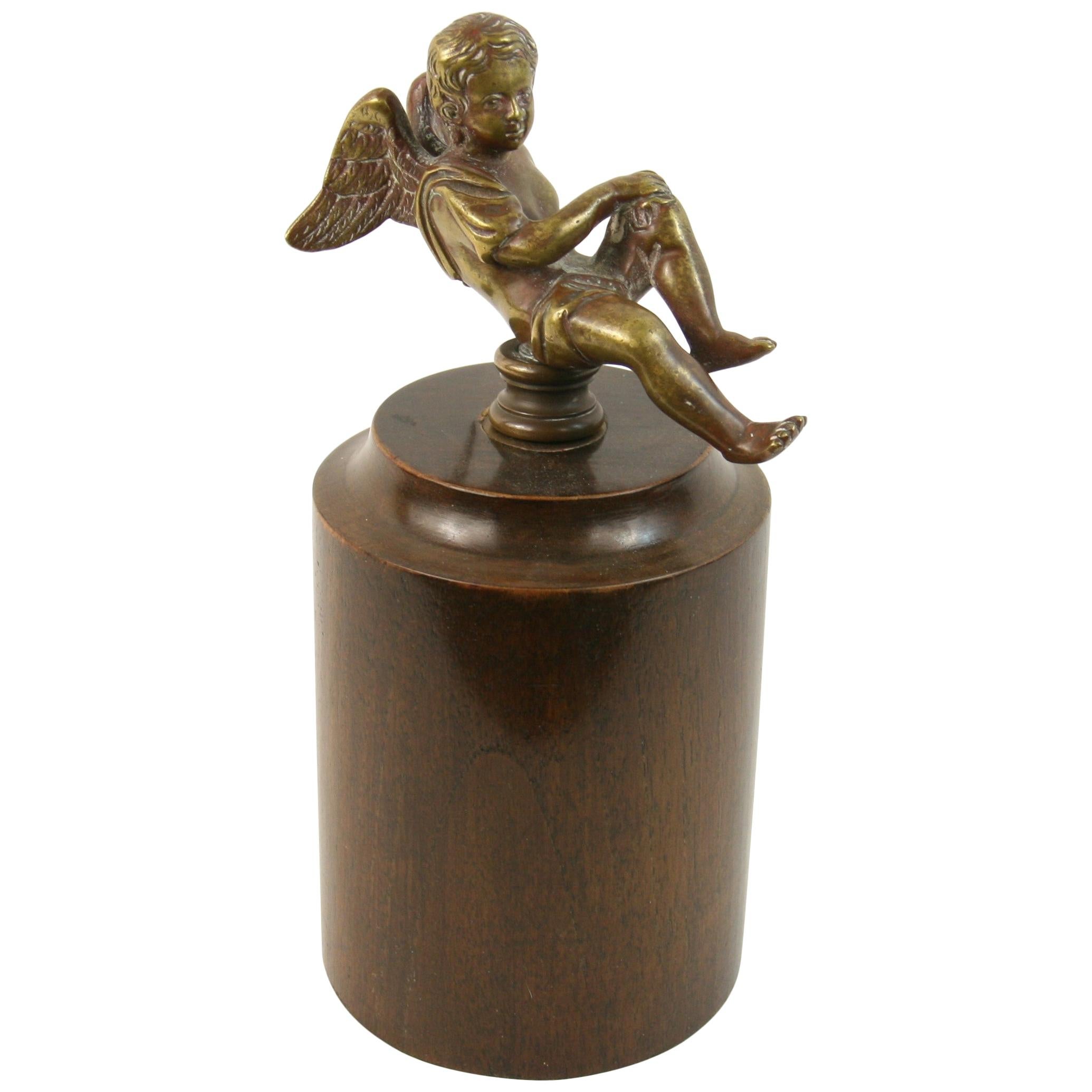  Bronze Cherub Sculpture 19th Century For Sale