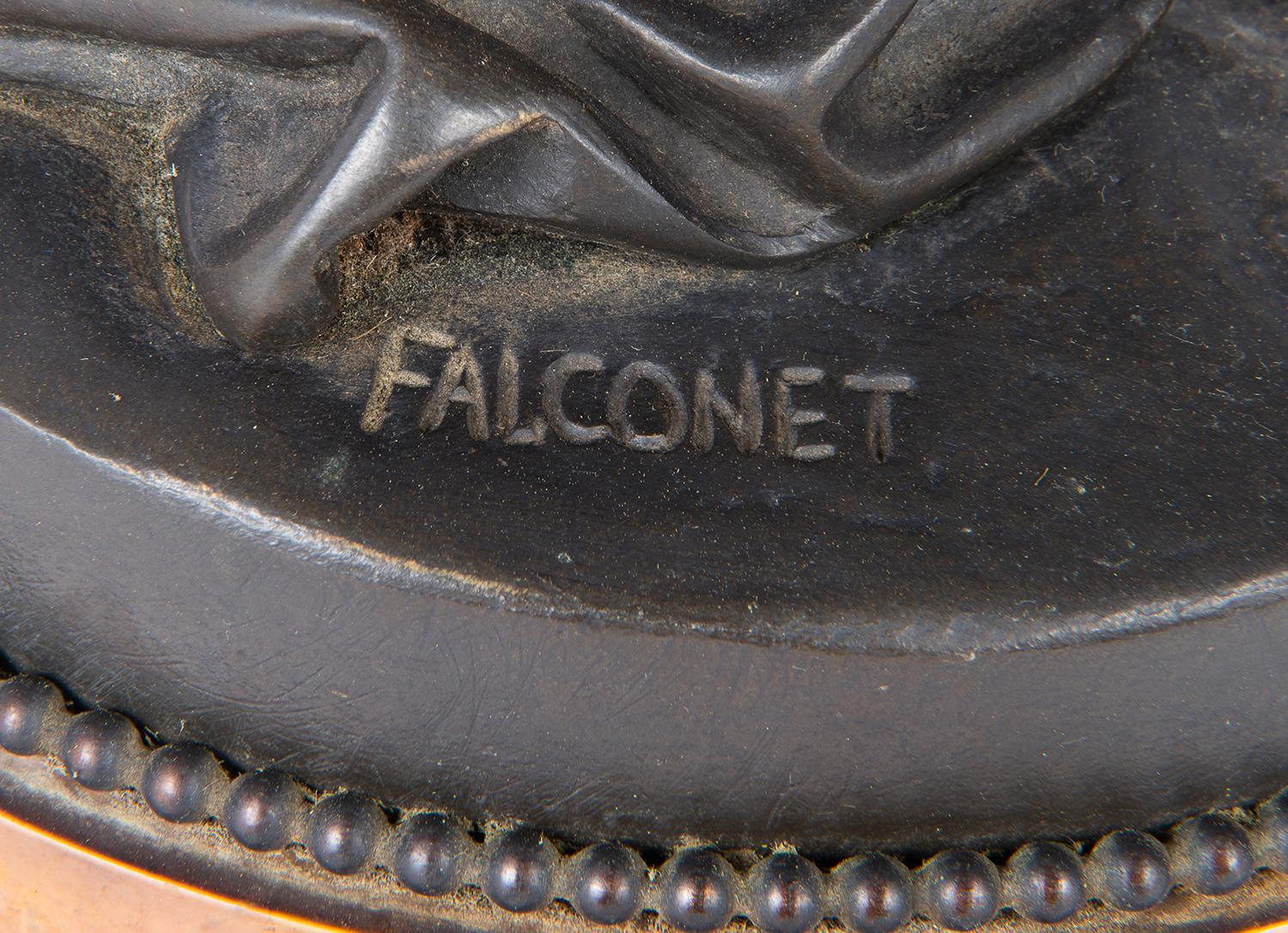 Bronze Des chérubins luttant en bronze du 19ème siècle, d'après Falconet en vente