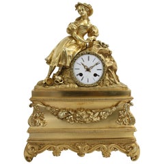 19th Century Bronze Clock