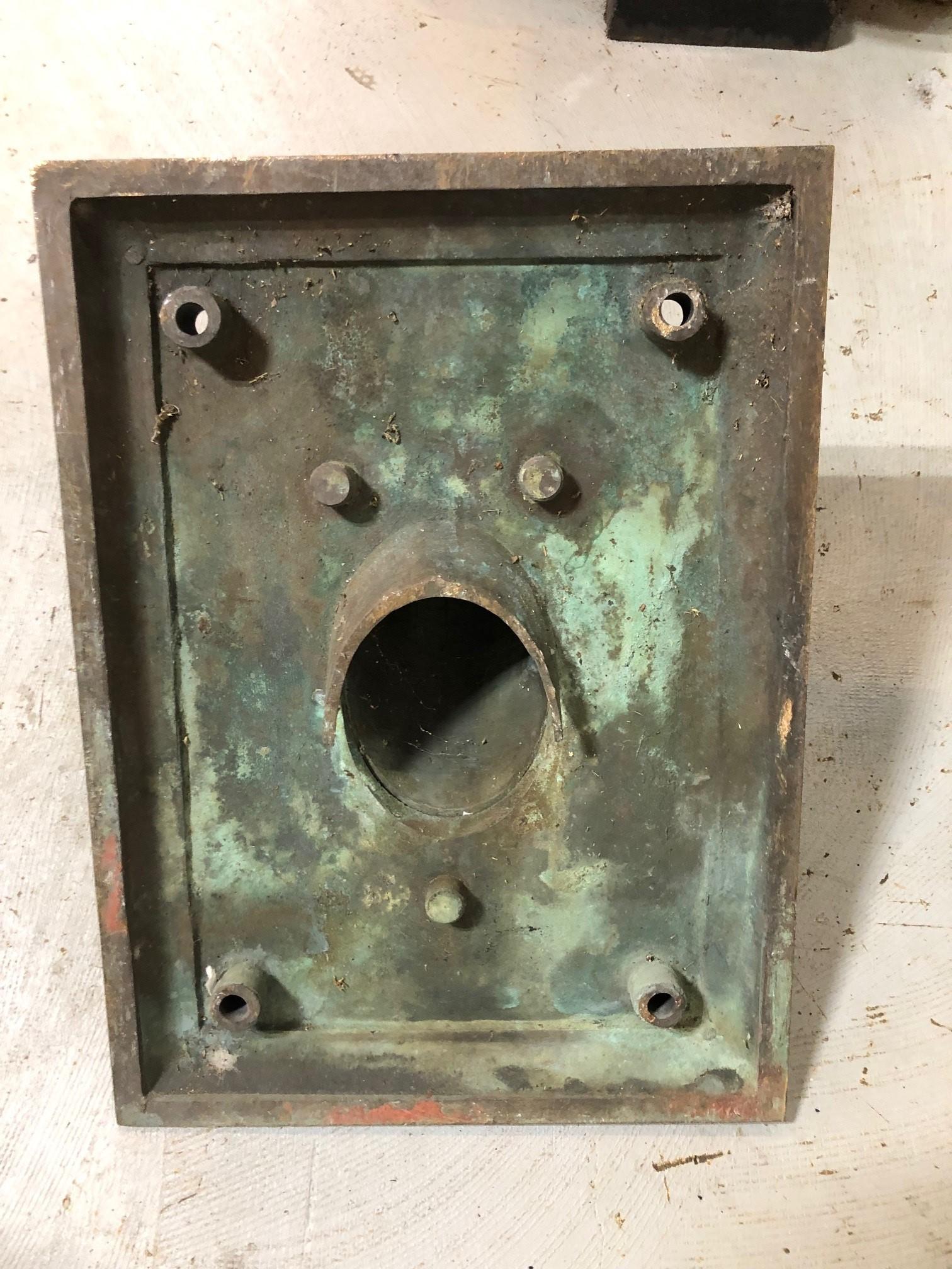 19th Century Bronze Commercial Flag Pole Bracket from NYC Building Very Large 3