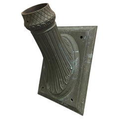 19th Century Bronze Commercial Flag Pole Bracket from NYC Building Very Large