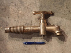 19th Century Bronze Dolphin Form Barrel Spout from France