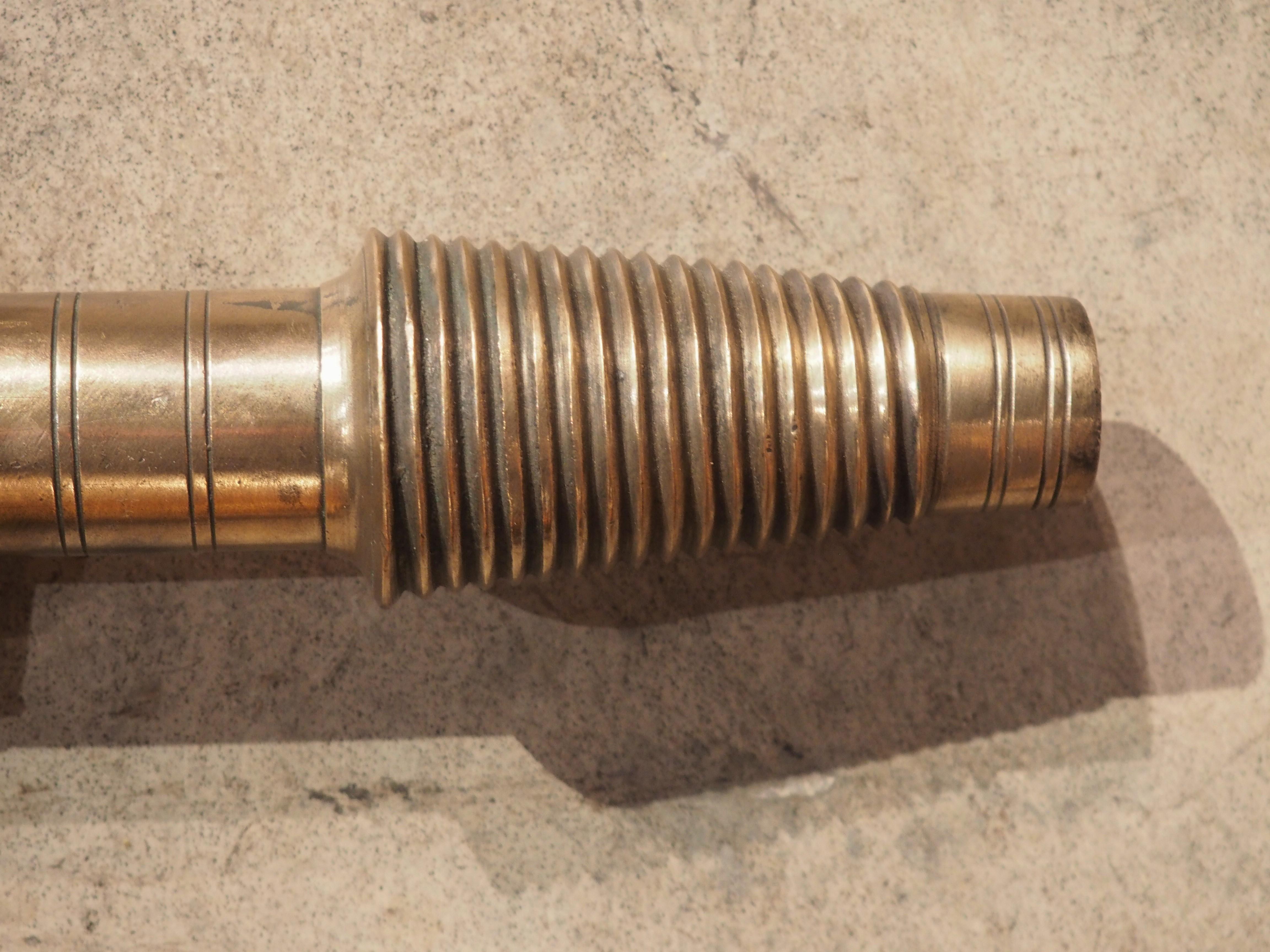 19th Century Bronze Dolphin Form Barrel Spout from France In Good Condition In Dallas, TX