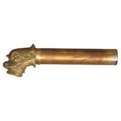 19th Century Bronze Dolphin Fountain Spout from France, 11 3/4 Inches