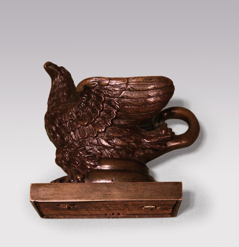 19th Century Bronze Eagle Inkwell For Sale at 1stDibs