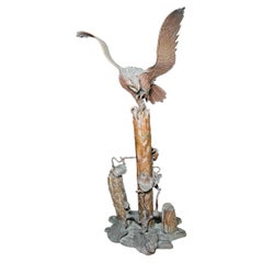 19th Century Bronze Eagle Sculpture