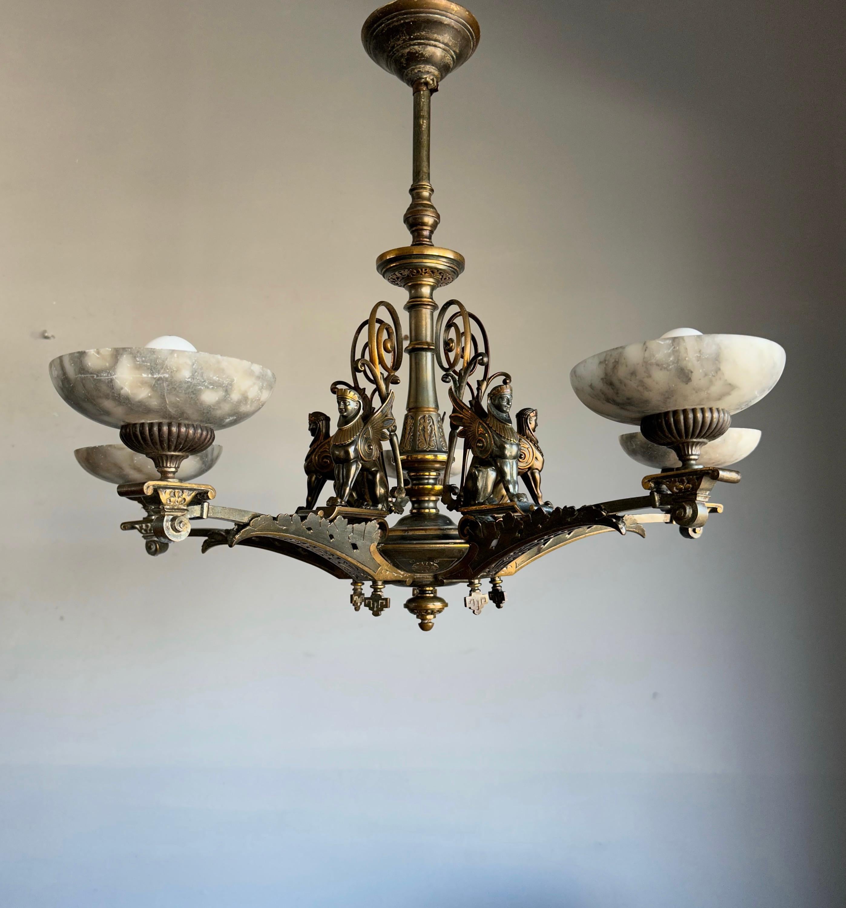egyptian chandelier antique
