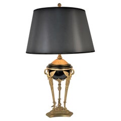 19th Century Bronze Empire Table Lamp