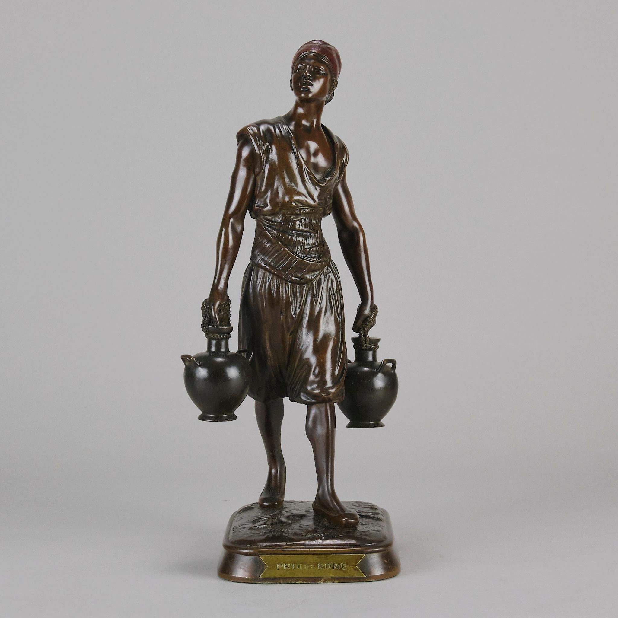 Art Nouveau Bronzo del XIX secolo intitolato 