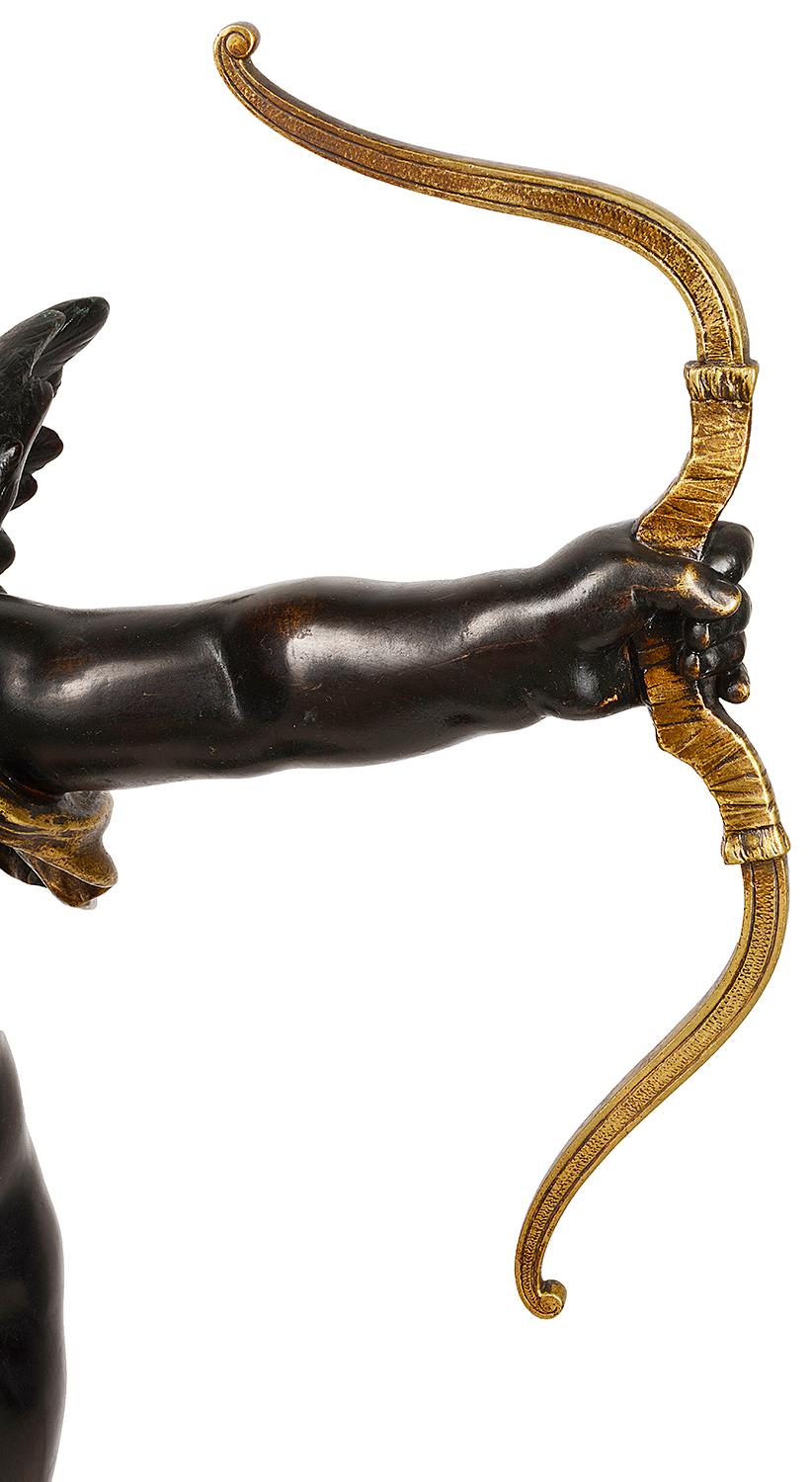 Gilt 19th Century Bronze Eros, by Aug. Moreau For Sale