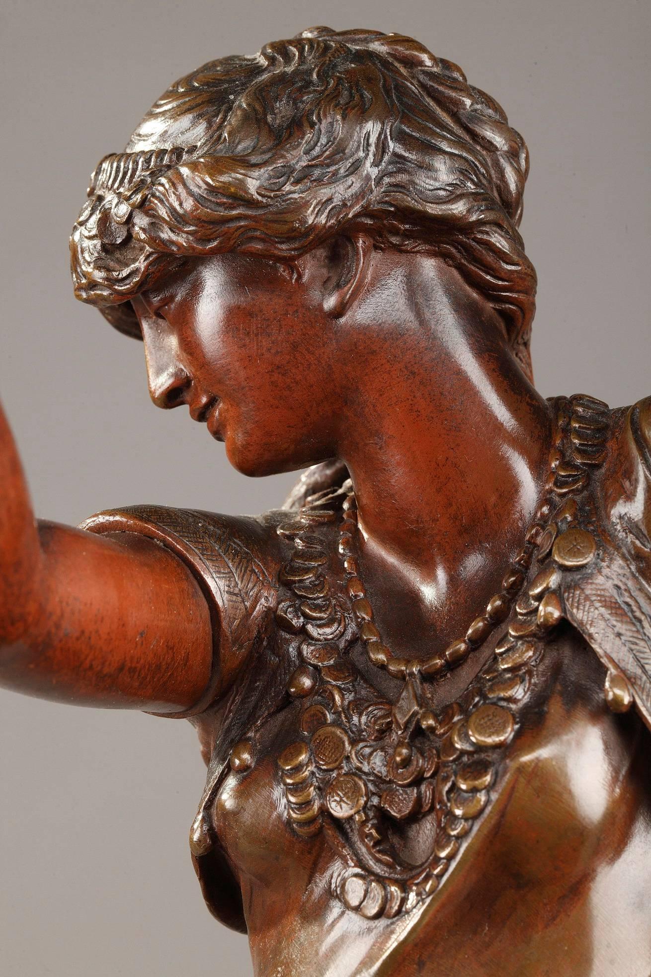 Français 19e siècle Bronze Esmeralda d'après Édouard Houssin:: 1847-1919