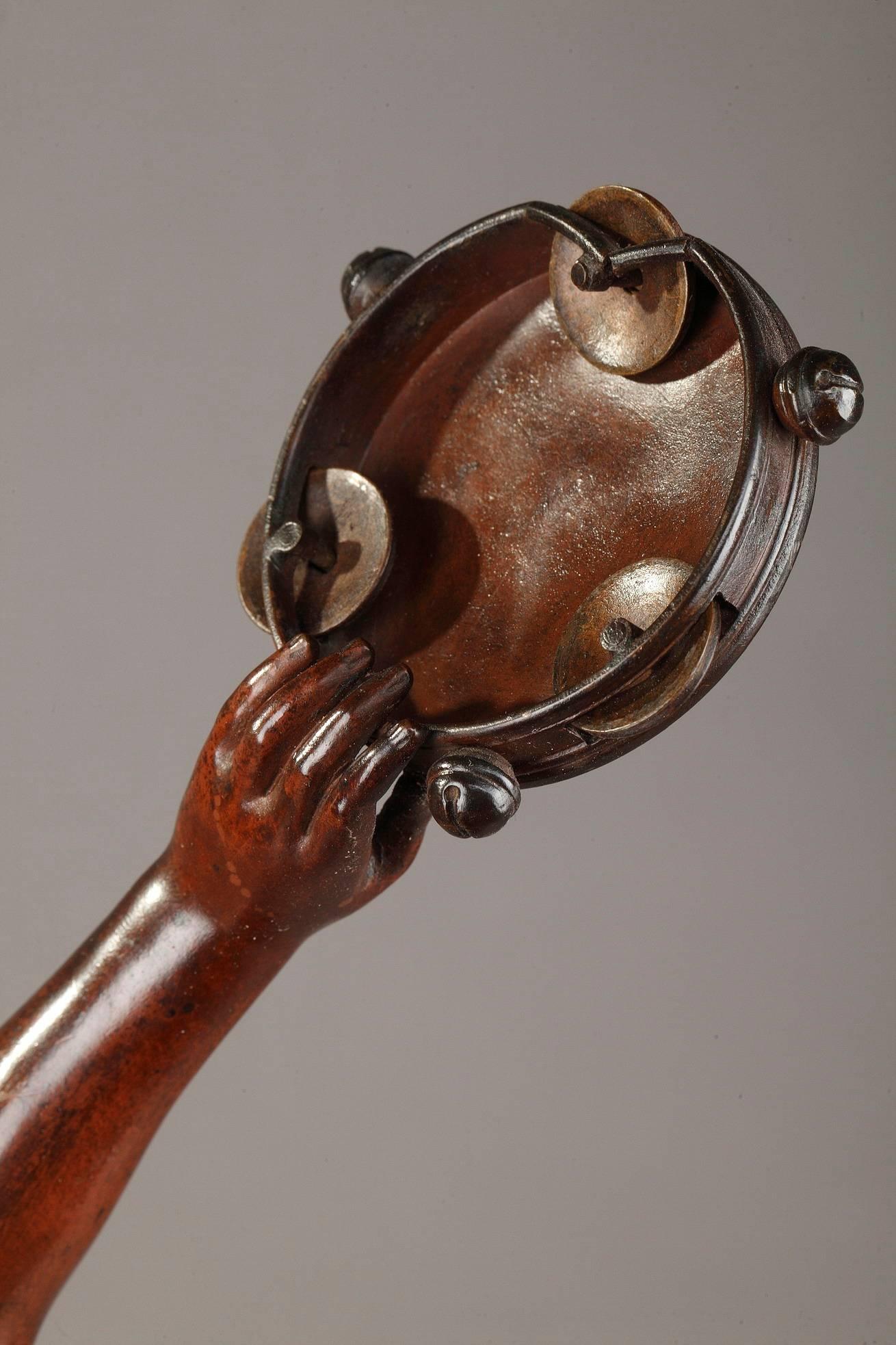 Patiné 19e siècle Bronze Esmeralda d'après Édouard Houssin:: 1847-1919