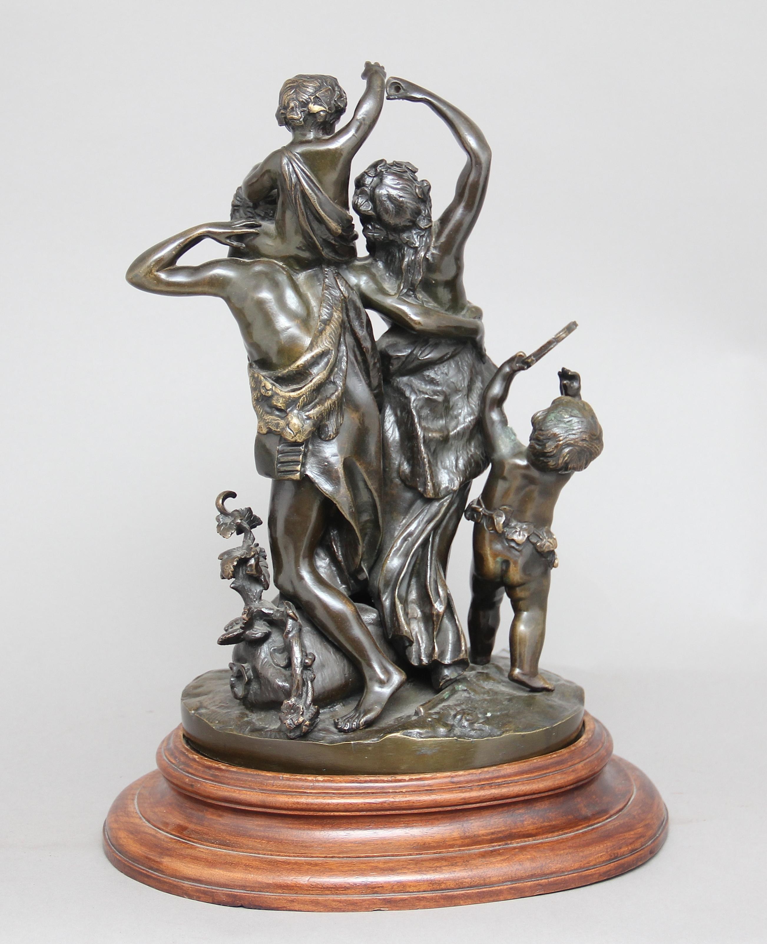 French 19th Century Bronze Figural Group