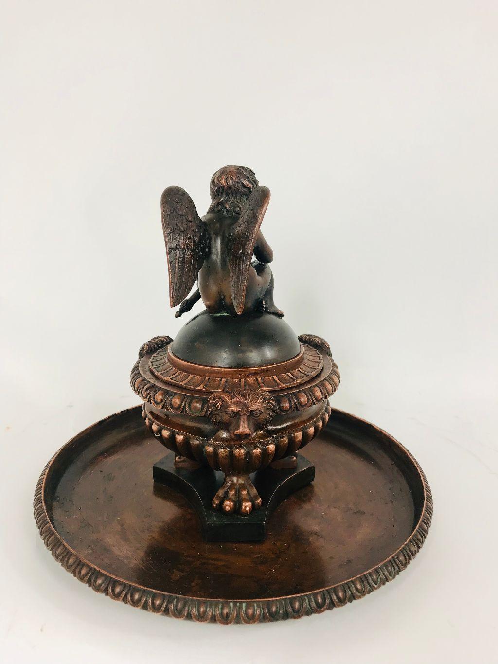 19th Century Bronze Figural Humidor In Good Condition In Plymouth, MA