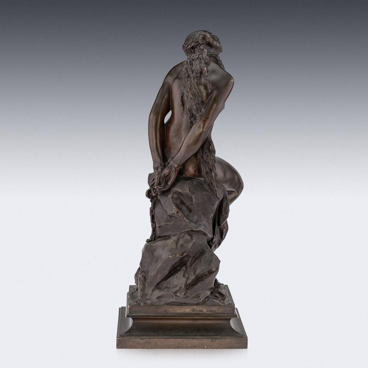 French 19th Century Bronze Figure Of Andromeda, Alexandre-Pierre Schoenewerk, 1820-1885