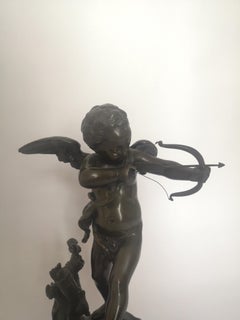 19th Century Bronze Figure of Cupid by L. Gregoire