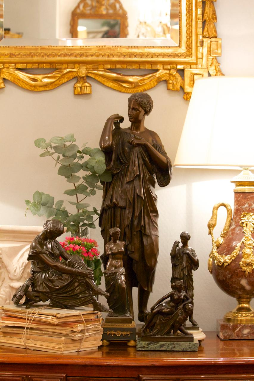 Bronzefigur des Saphirs aus dem 19. Jahrhundert nach James Pradier (1790-1852) im Angebot 6