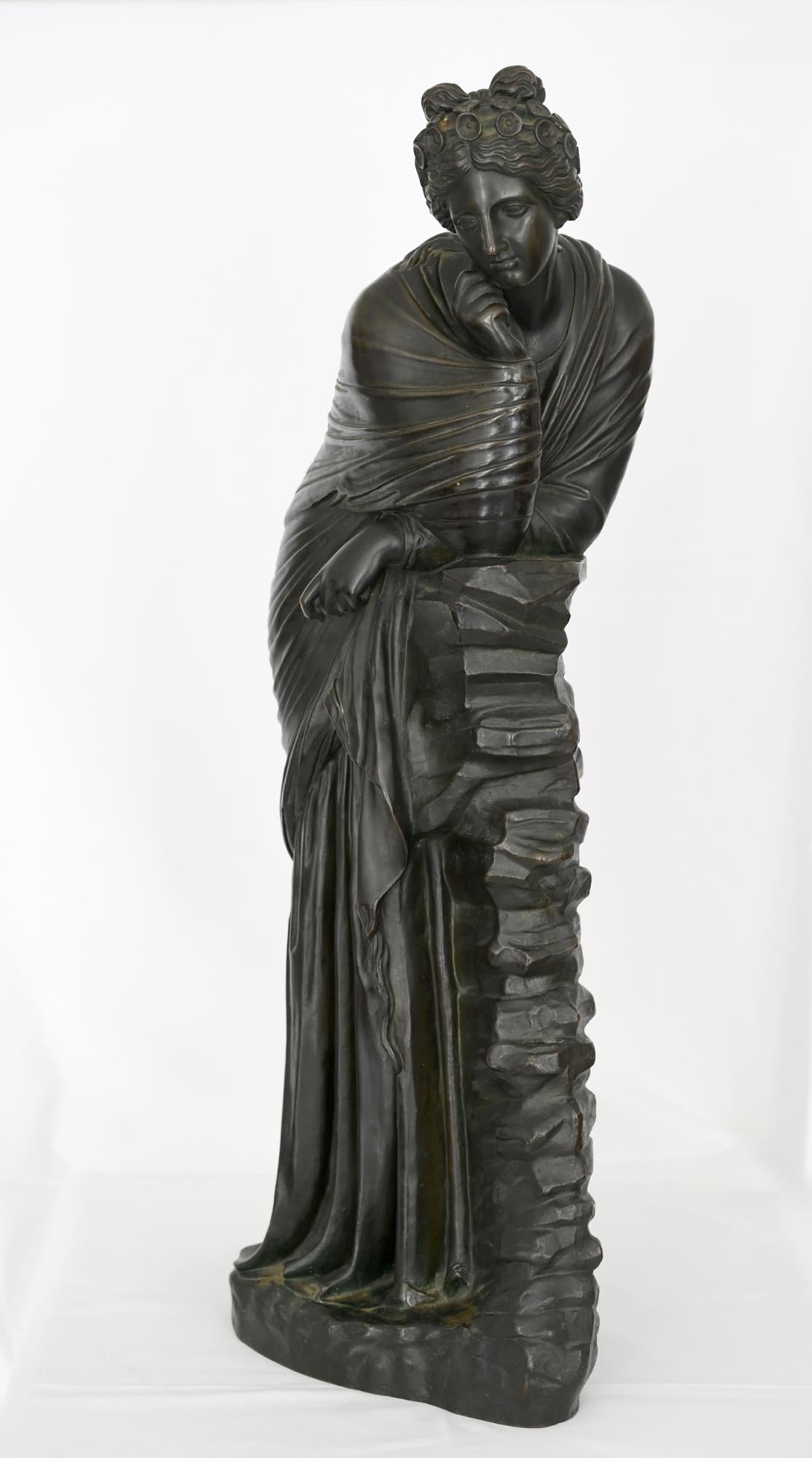 Greco classico Figura in bronzo del XIX secolo 