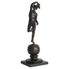 19th Century Bronze Figurine of Hermes or Mercury, Probably French