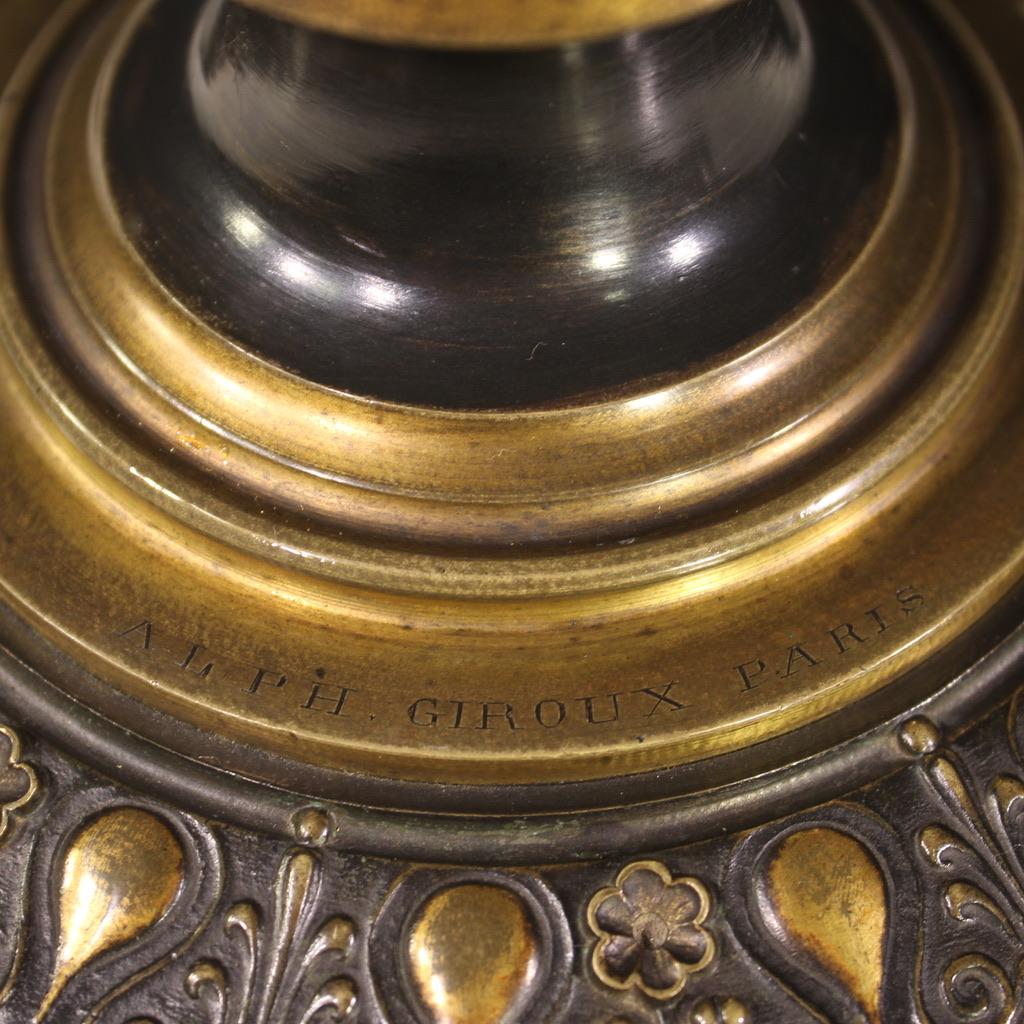 19th Century Bronze French Stand Signed Alph. Giroux Paris, 1871 For Sale 5